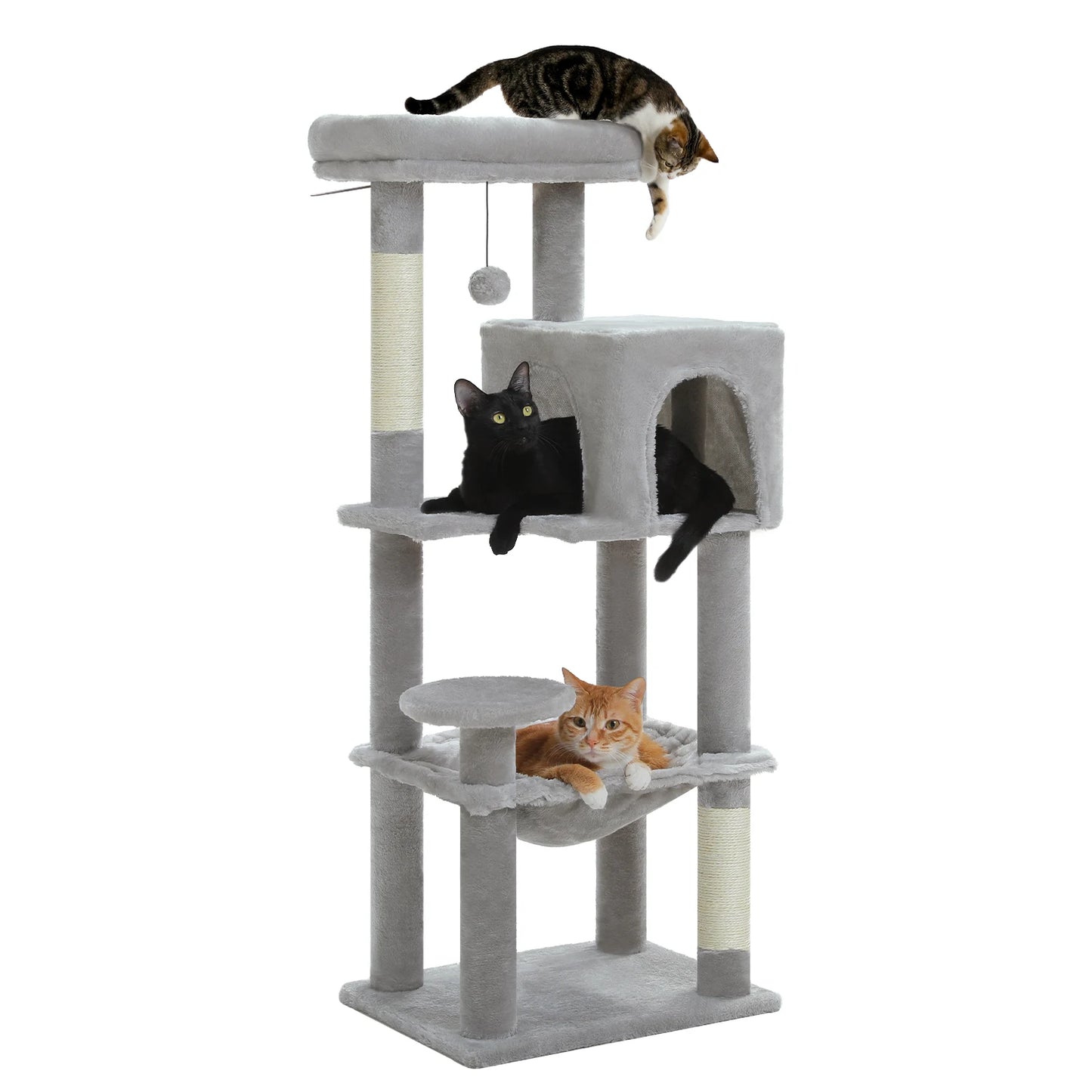 PEQULTICN Five Level Cat Tree Tower With Sisal Scratching
