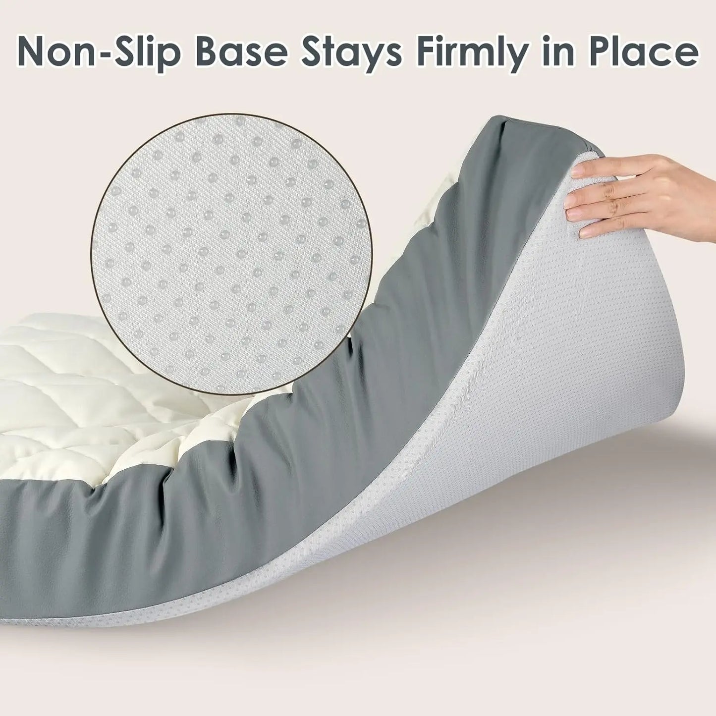 Orthopedic Dog Bed With Memory Foam Waterproof Faux Leather Non Slip