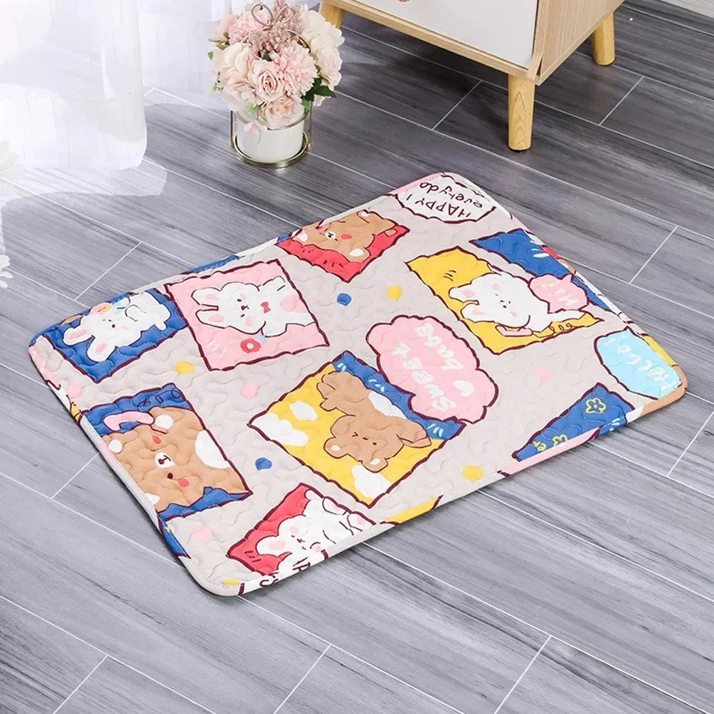 Cooling Ice Silk Pet Mat For Dogs And Cats Breathable