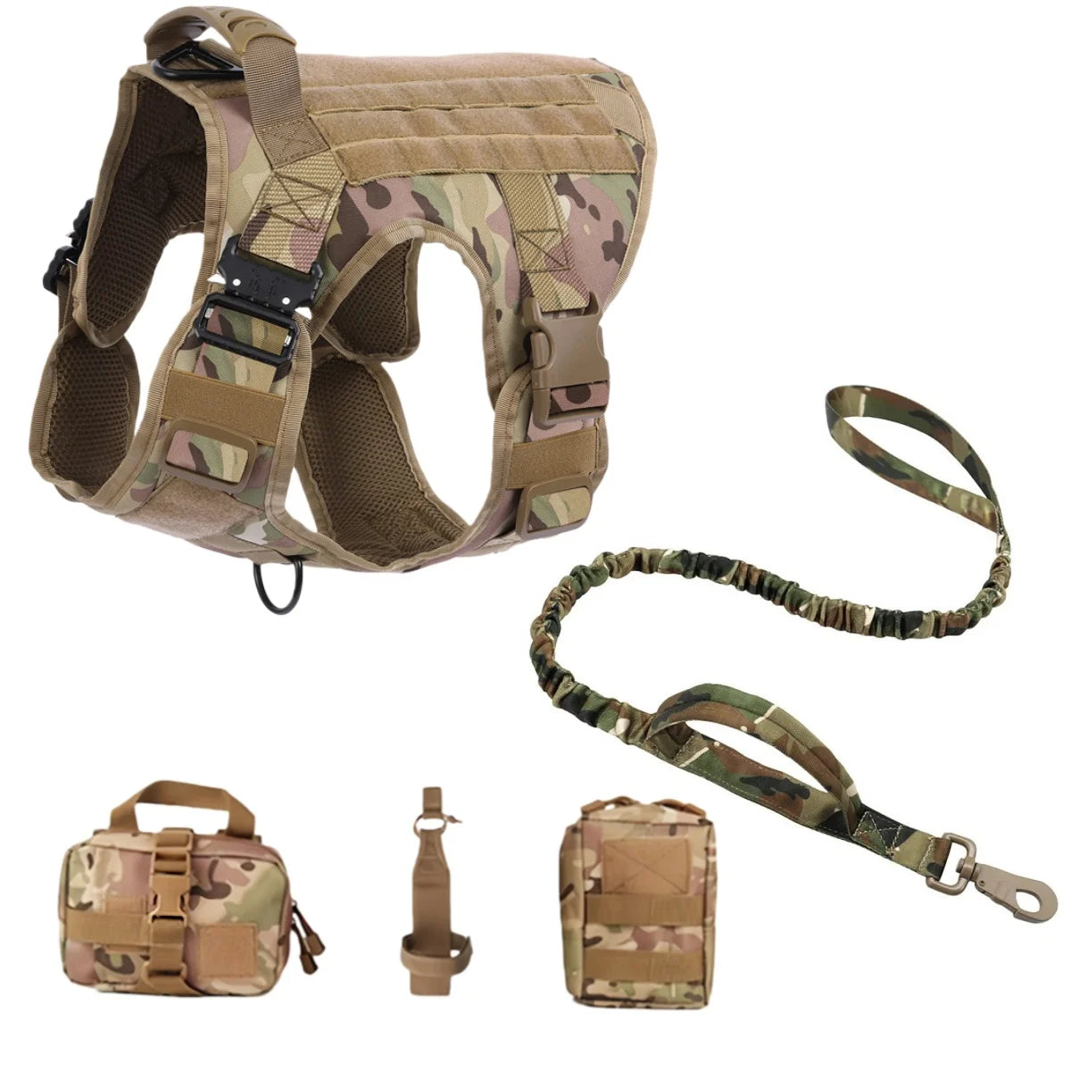 COOYOMOOCN Tactical Dog Harness No Pull Adjustable Service Vest