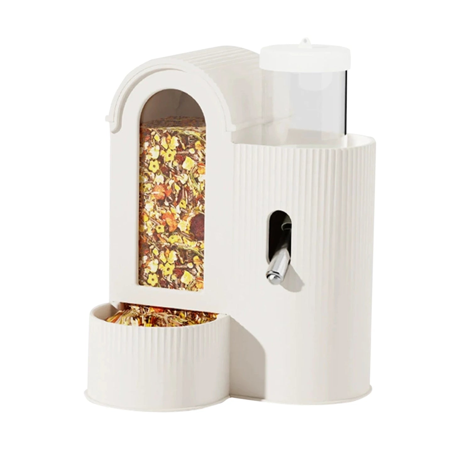 Alloet 2in1 Automatic Hamster Feeder And Waterer For Small Pets