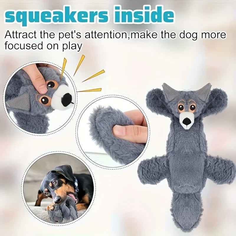2026 Durable Crinkle Squeaky Pet Toys Gift Set | Plush Stuffless Toys for Small, Medium, Large Dogs, Teething-Friendly for Aggre