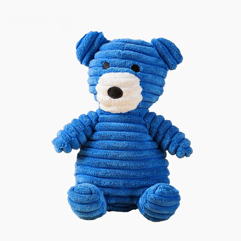 Cartoon Small Animal Pet Plush Toy with Sound, Chew-resistant, Self-entertaining, Suitable for Medium and Small-sized Dogs and