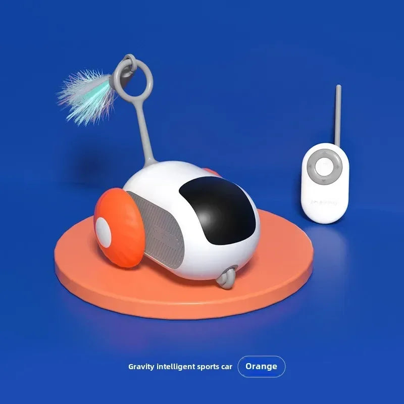 Automatic Rolling Remote Control Cat Toy for Interactive Kitten Play