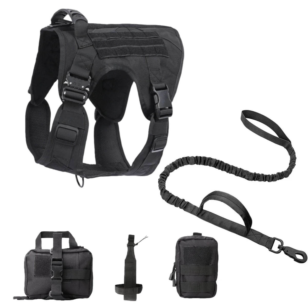 COOYOMOOCN Tactical Dog Harness No Pull Adjustable Service Vest