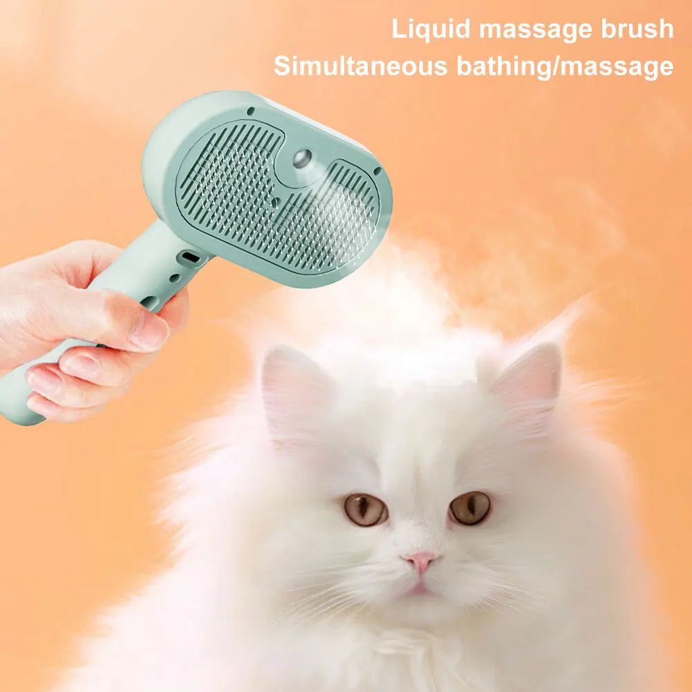 Shunmaii 3 In 1 Cat Steam Brush Grooming And Pet Hair Cleaning
