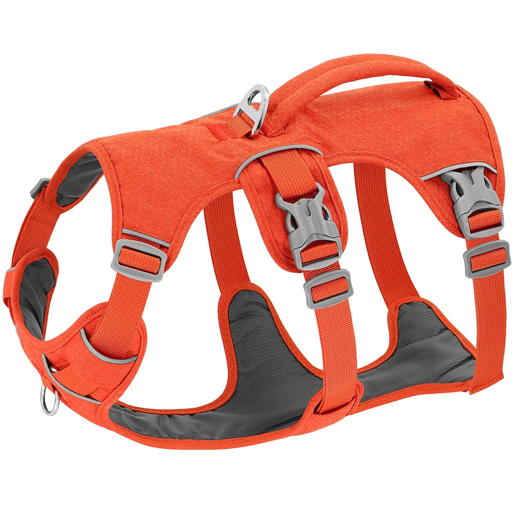 NONECN Nylon Reflective Dog Harness With Handle Adjustable Vest