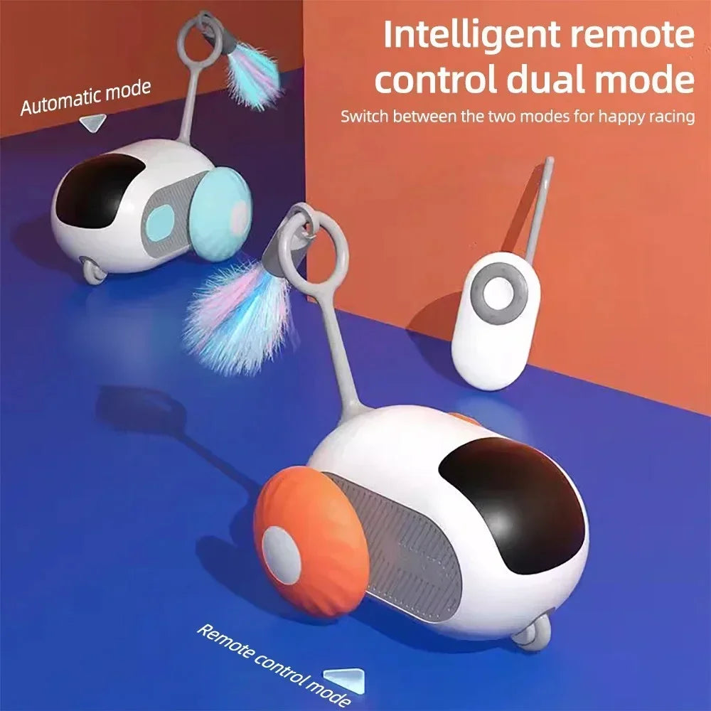Automatic Rolling Remote Control Cat Toy for Interactive Kitten Play