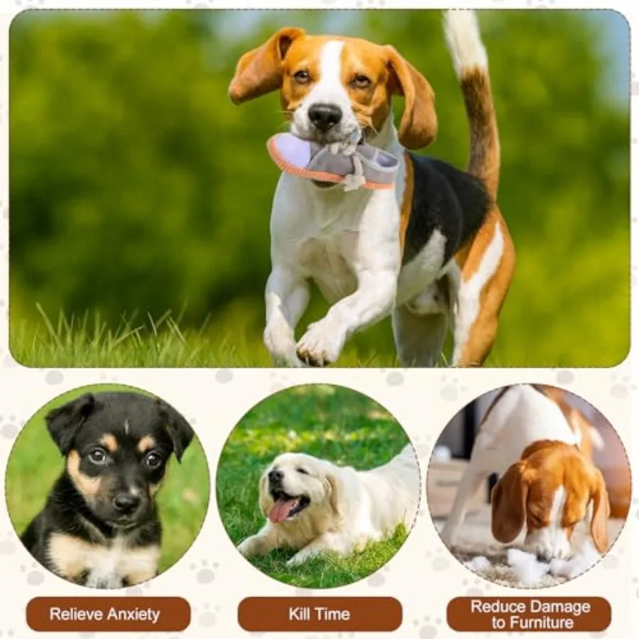 5 Pack Dog Chew Toys Shoes Shape Interactive Rope Tug of War Dog Toys Durable and Safe Playing Shoes for Small Medium Large Dog