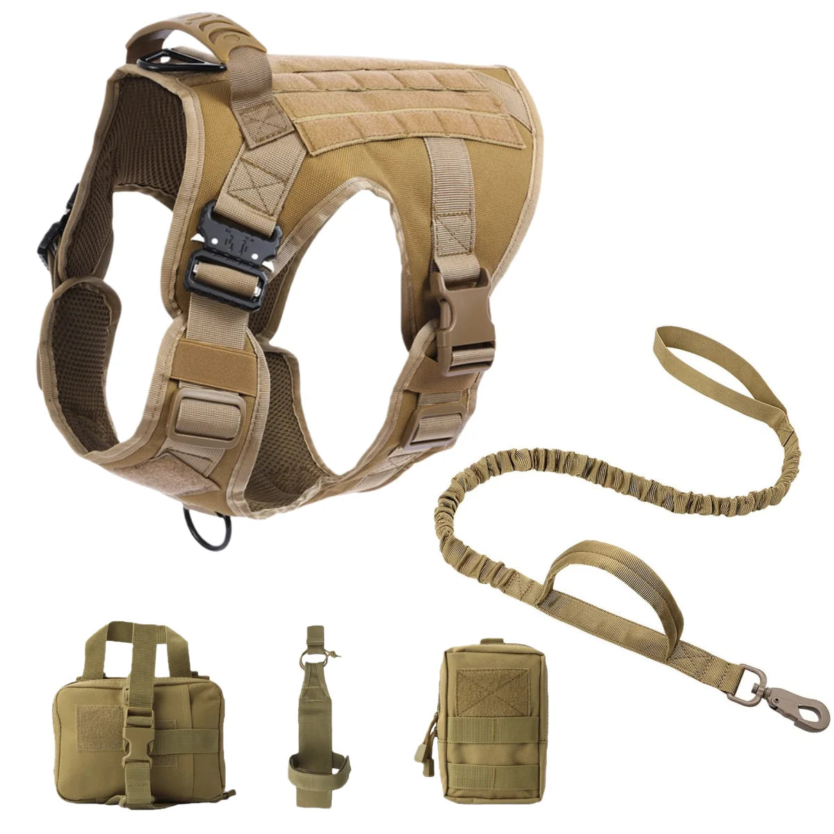COOYOMOOCN Tactical Dog Harness No Pull Adjustable Service Vest