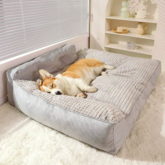 NONECN Cotton Heated Dog Sofa Bed For Autumn Winter Comfort