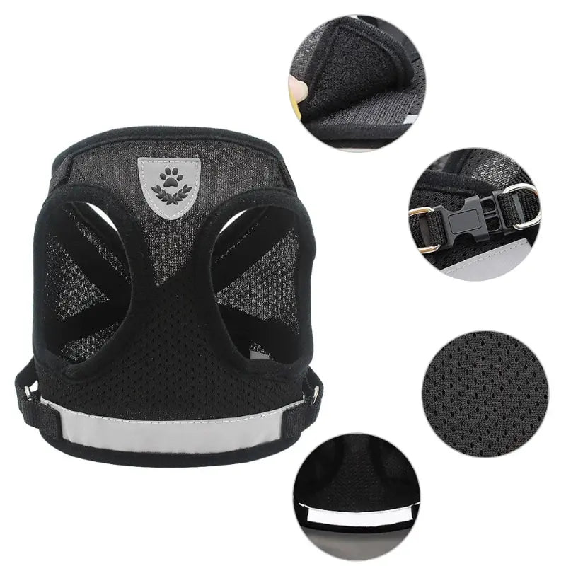 Dog Undershirt Harness Reflective Mesh Vest Adjustable