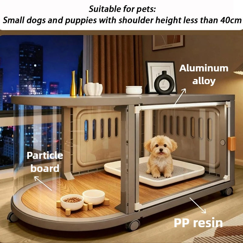 Indoor Small Dog Cage Kennel Resin Portable Puppy Villa Shelter
