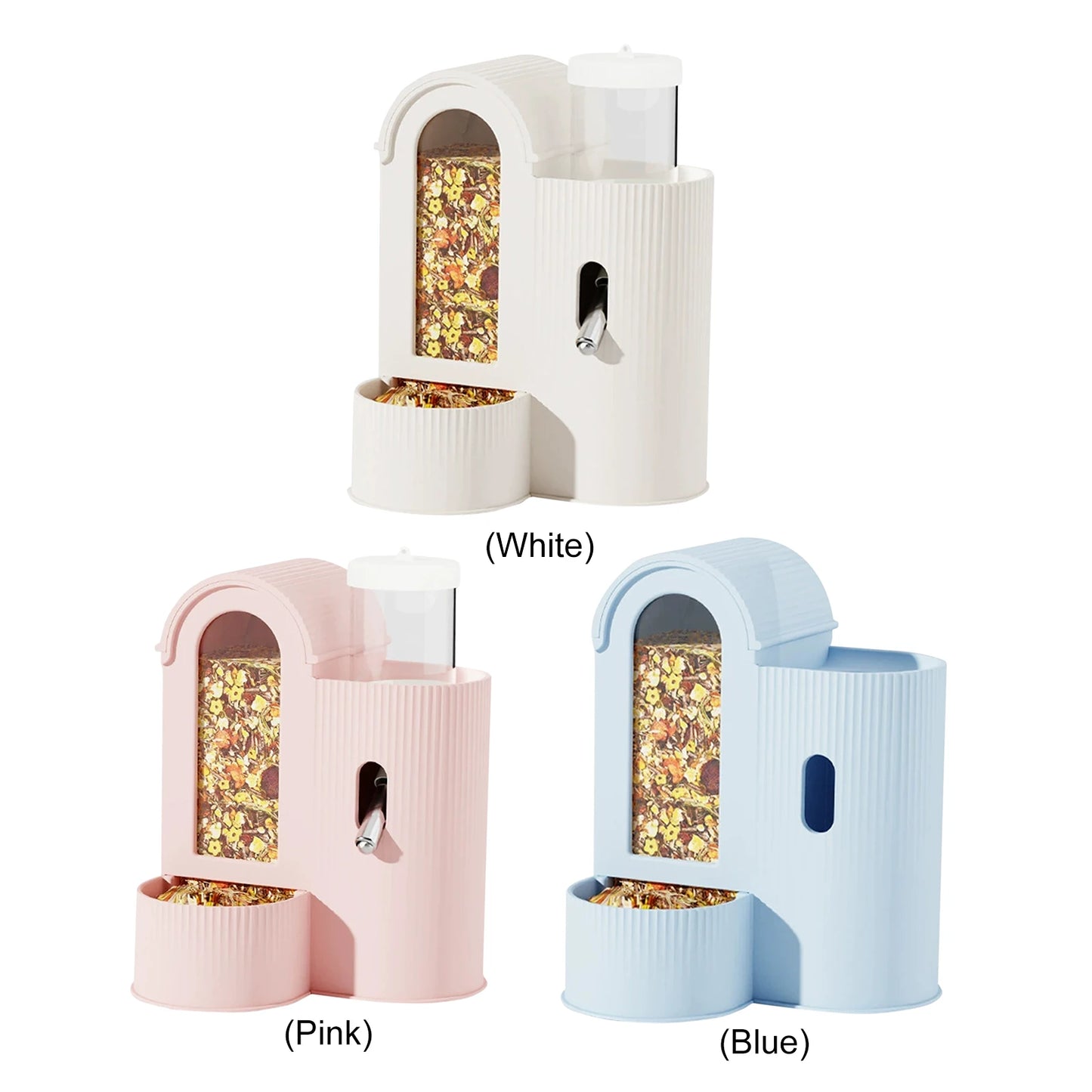 Alloet 2in1 Automatic Hamster Feeder And Waterer For Small Pets