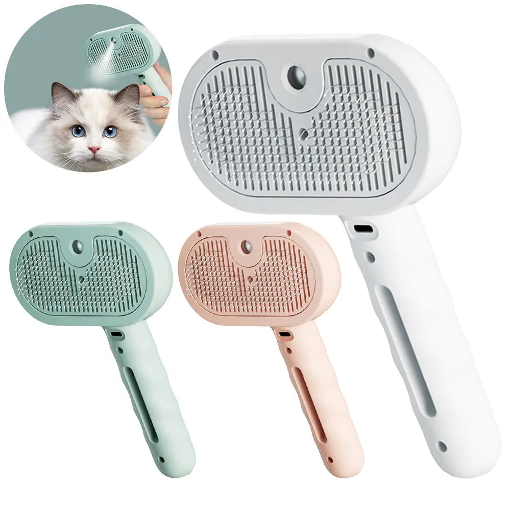 Shunmaii 3 In 1 Cat Steam Brush Grooming And Pet Hair Cleaning