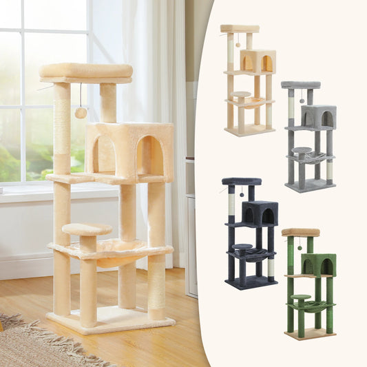 PEQULTICN Five Level Cat Tree Tower With Sisal Scratching