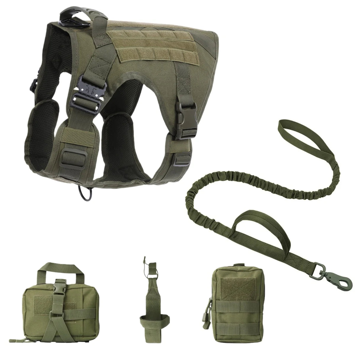 COOYOMOOCN Tactical Dog Harness No Pull Adjustable Service Vest