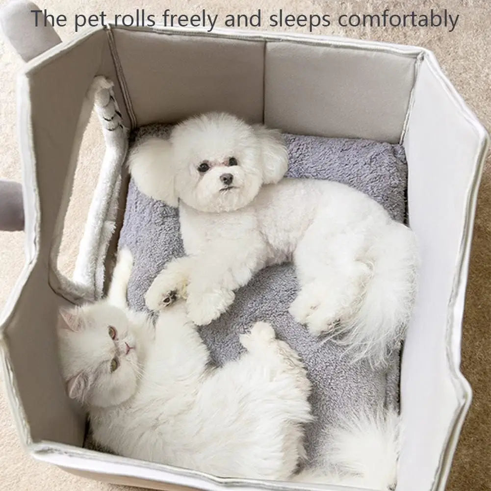 ATUBANCN Luxury Double Roof Indoor Dog House Cat Nest Kennel