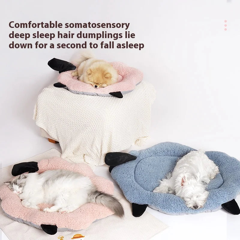 NONECN Cute Cloud Sheep Mimi Mat for Cats and Dogs