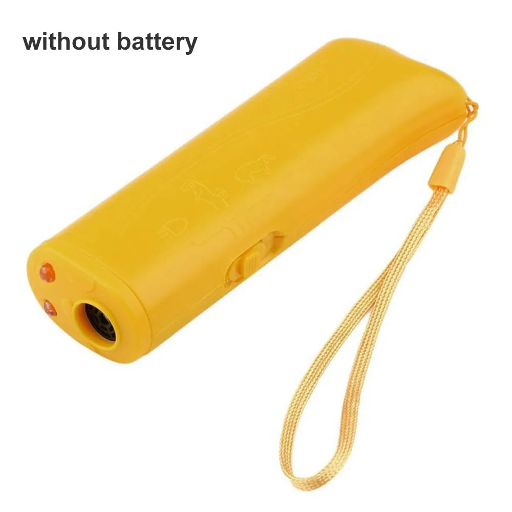 Ultrasonic Dog Repeller With LED Flashlight And Training Tool