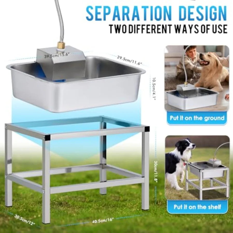 Yao Hui Huang Automatic Dog Water Dispenser Outdoor Elevated Stand
