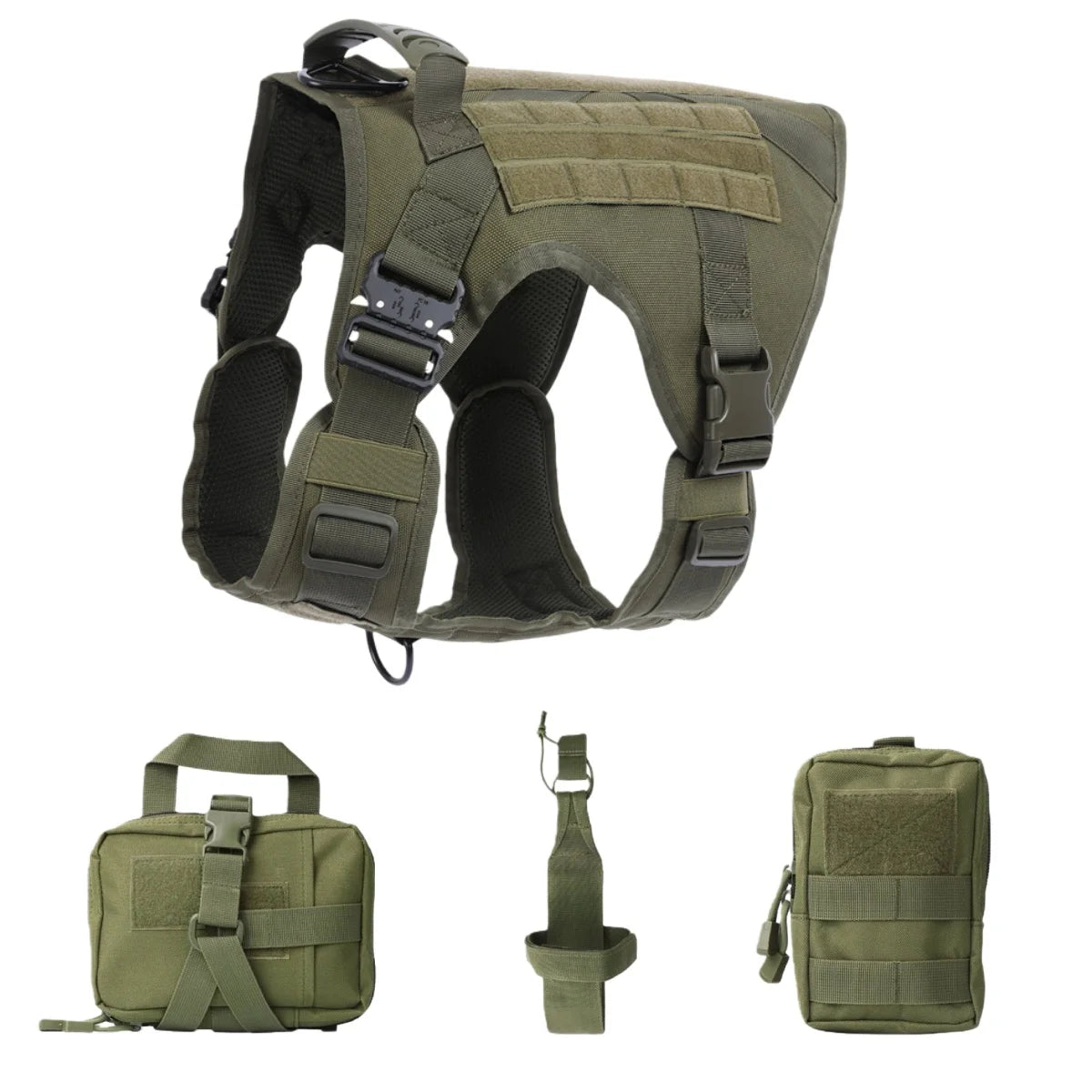 COOYOMOOCN Tactical Dog Harness No Pull Adjustable Service Vest