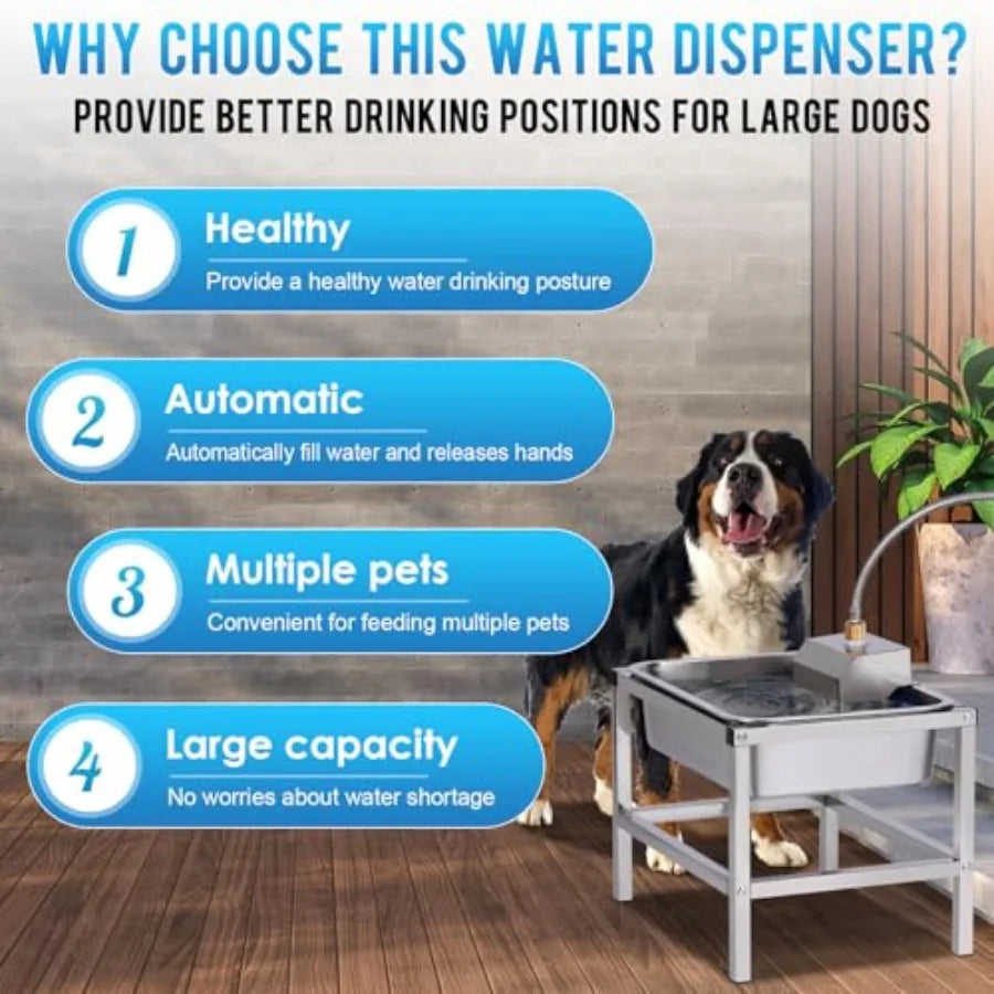 Yao Hui Huang Automatic Dog Water Dispenser Outdoor Elevated Stand