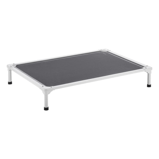 SucceBuy Elevated Dog Bed for Dogs Aluminum Frame Textilene Mesh
