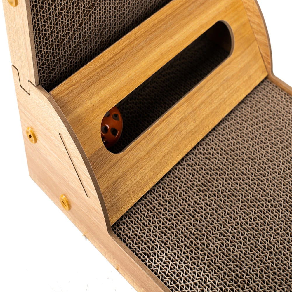 NONECN Cat L-Shape Wall Mounted Scratching Pad
