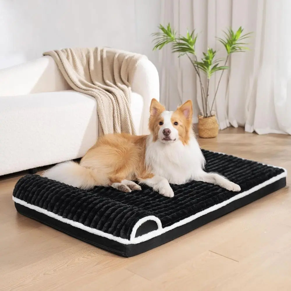 NONECN Orthopedic Dog Bed With Pillow Removable Waterproof Washable Cover