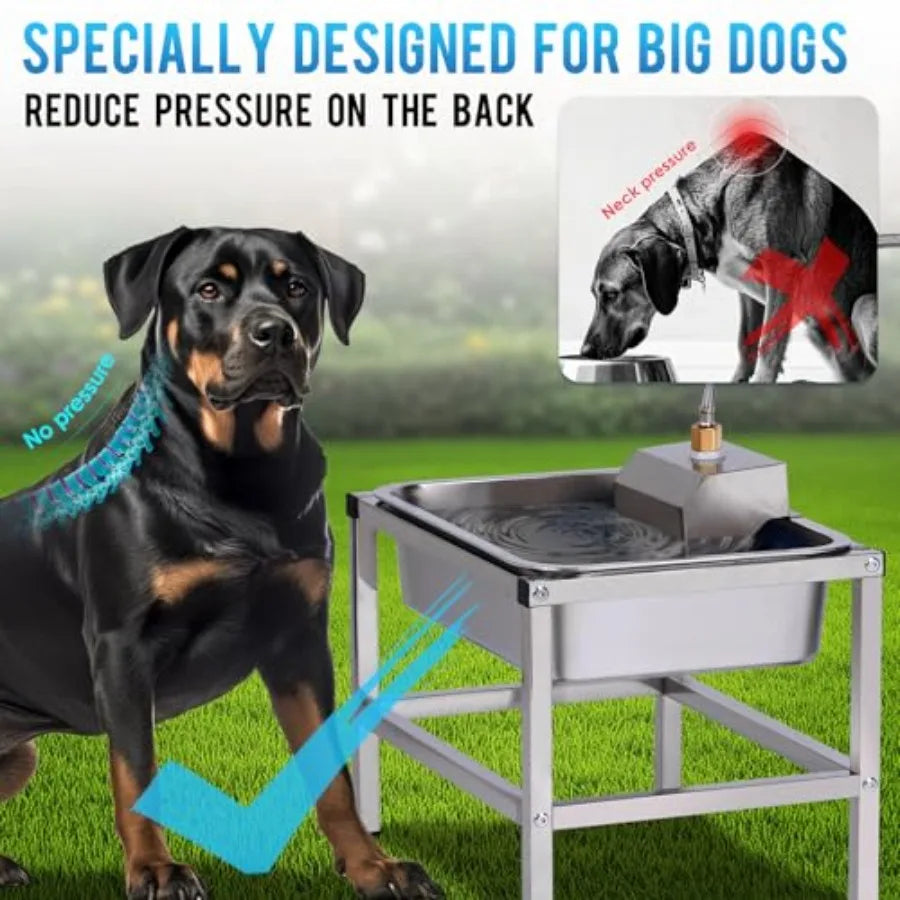 Yao Hui Huang Automatic Dog Water Dispenser Outdoor Elevated Stand