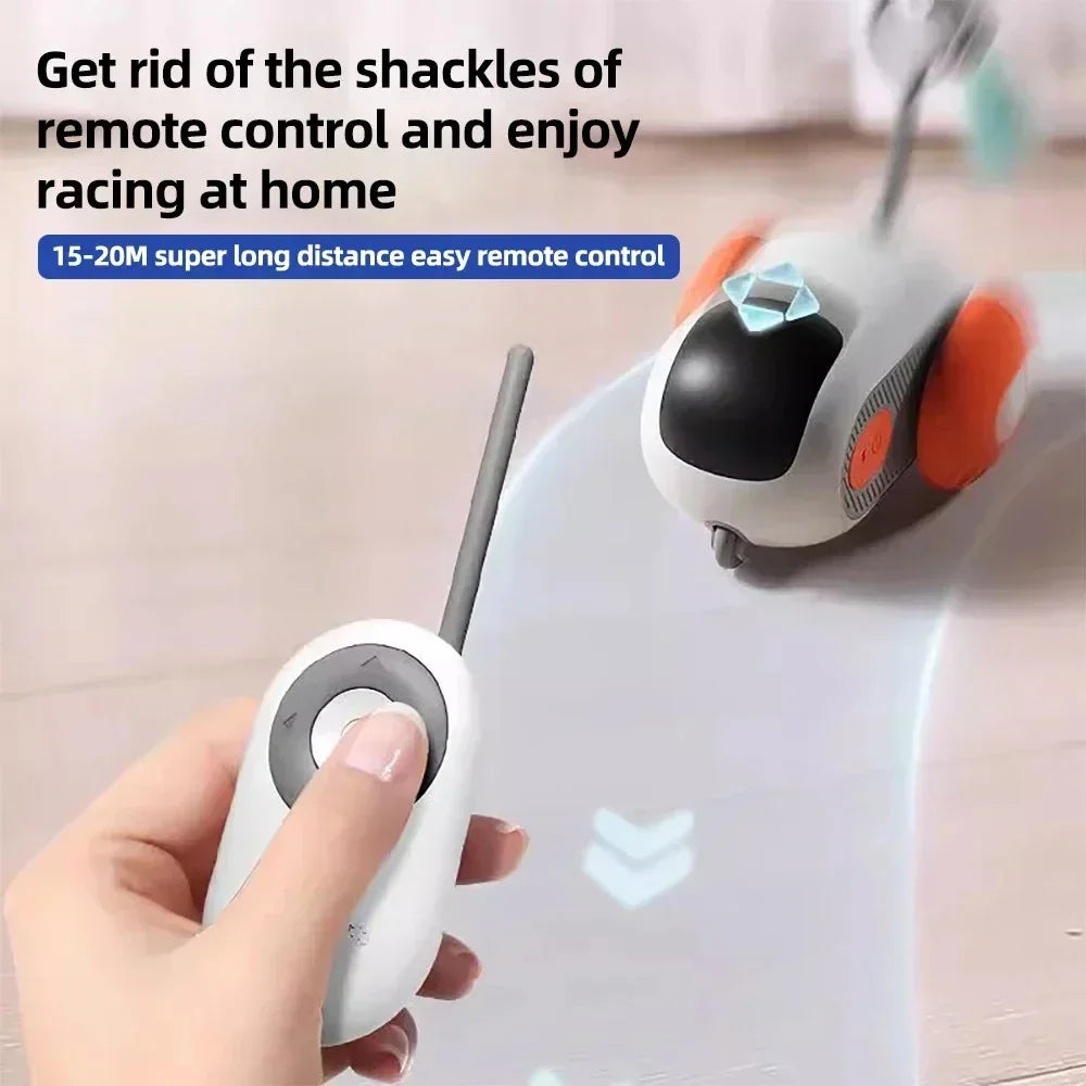 Automatic Rolling Remote Control Cat Toy for Interactive Kitten Play
