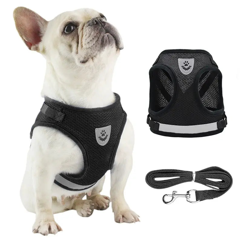 Dog Undershirt Harness Reflective Mesh Vest Adjustable