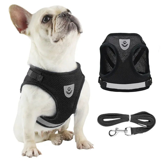 Dog Undershirt Harness Reflective Mesh Vest Adjustable