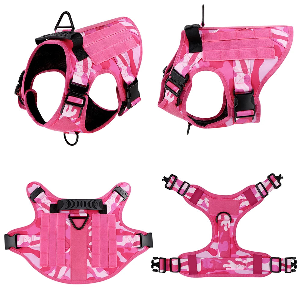 PETRAVEL Military Camouflage Dog Harness For Training Vest