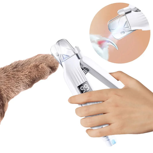 Shunmaii 2 In 1 Electric Dog Nail Grinder And Clipper With LED Lights