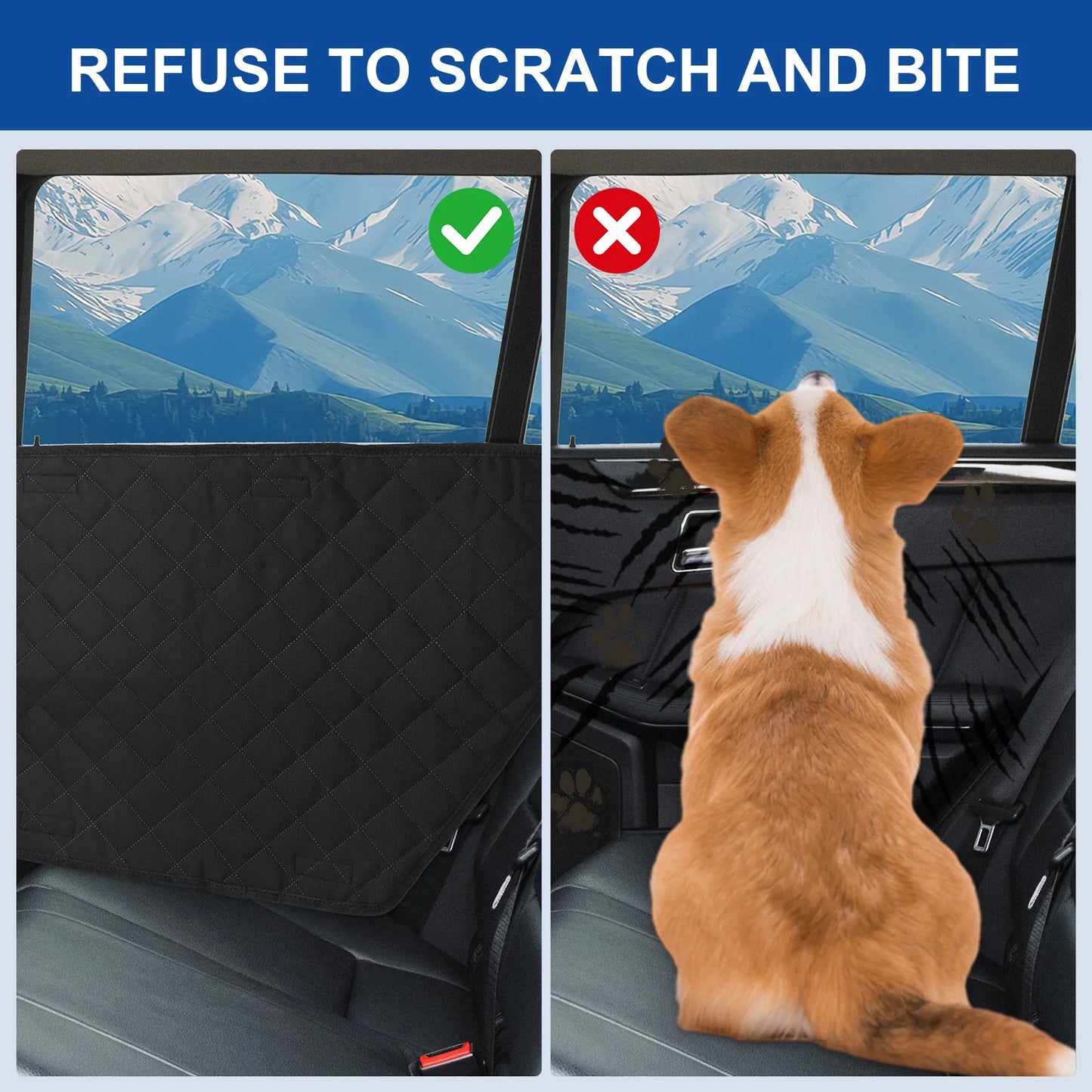 Waterproof Car Door Cover For Dogs Anti Scratch Interior Protection