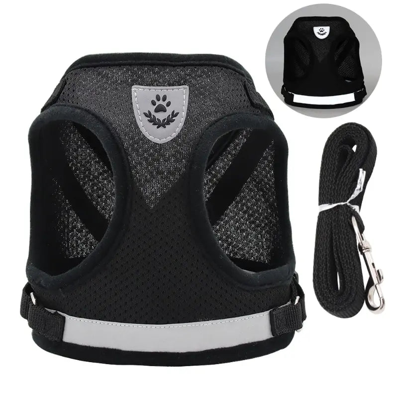 Dog Undershirt Harness Reflective Mesh Vest Adjustable