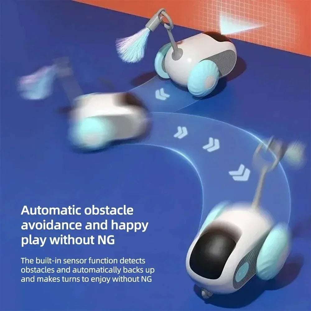 Automatic Rolling Remote Control Cat Toy for Interactive Kitten Play