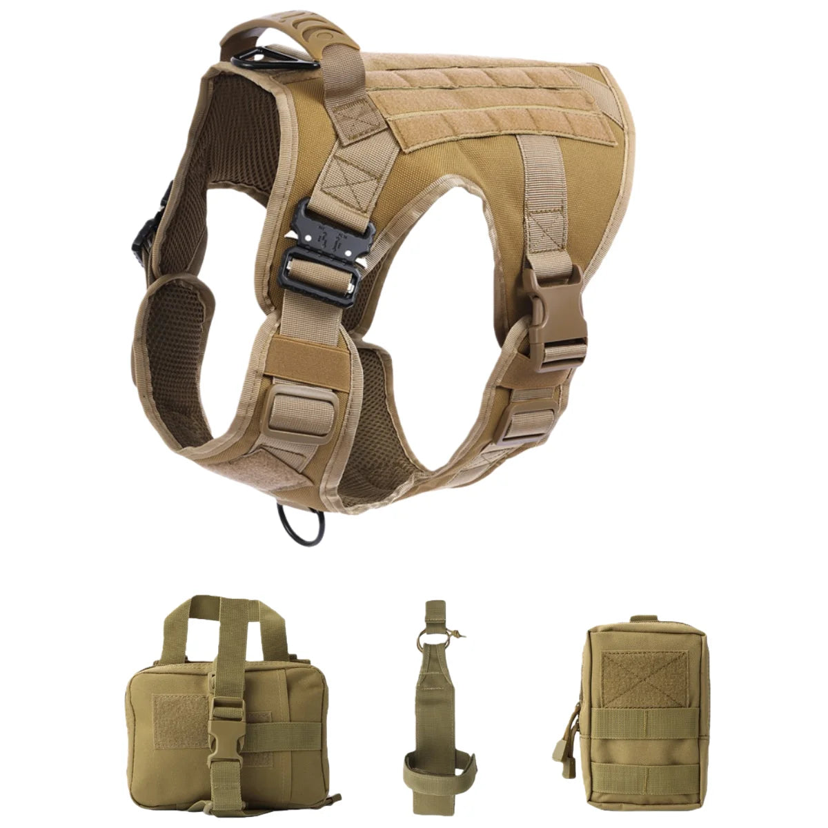 COOYOMOOCN Tactical Dog Harness No Pull Adjustable Service Vest