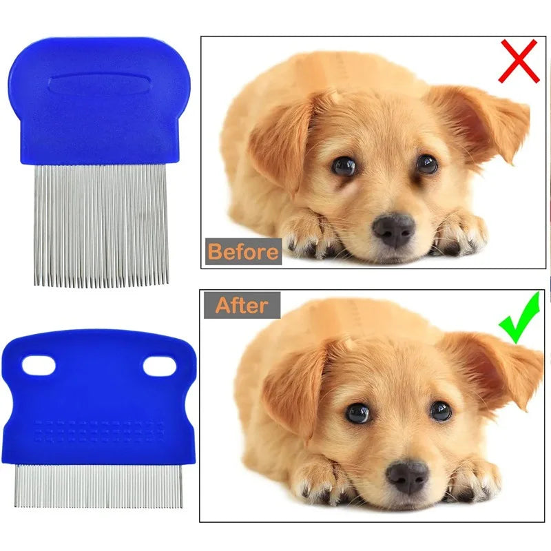 Plastic Premium Pet Grooming Combs For Cats And Dogs Set