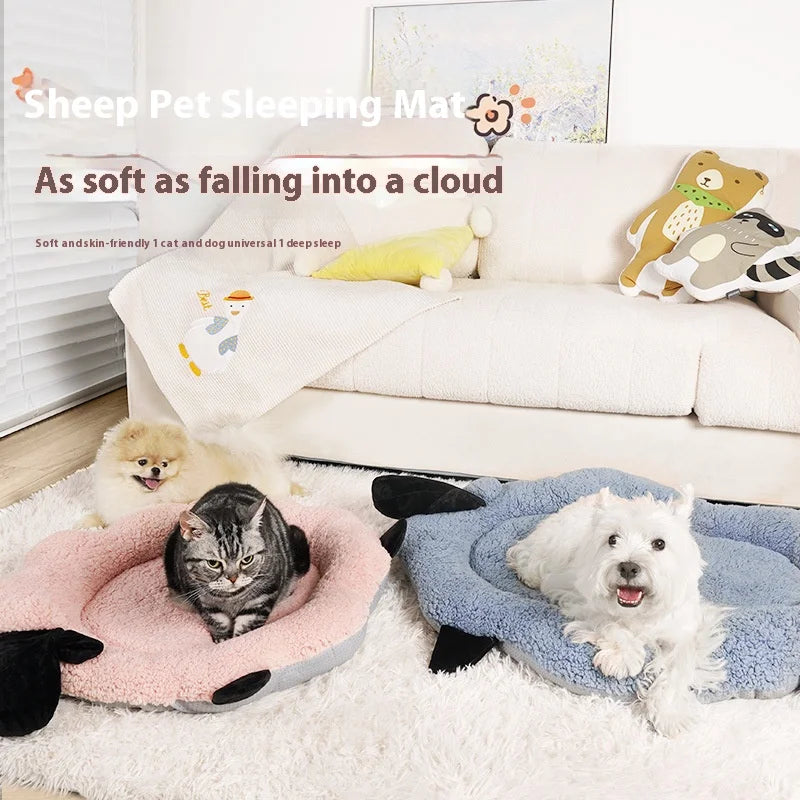 NONECN Cute Cloud Sheep Mimi Mat for Cats and Dogs