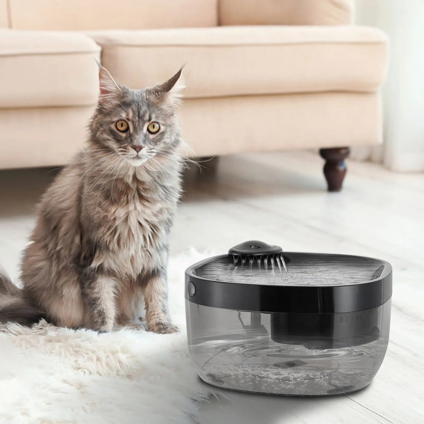 Pet Water Dispenser, Automatic Fresh Water Supply, Smart Design for Cats and Dogs, Hygienic & Convenient