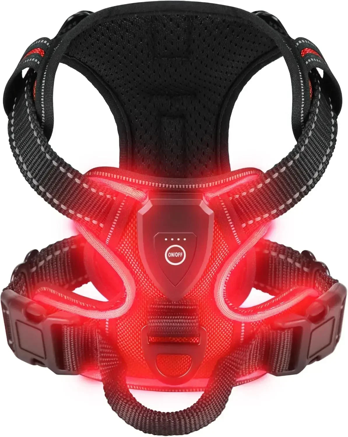 NONECN Led Luminous Dog Harness No Pull Adjustable Vest