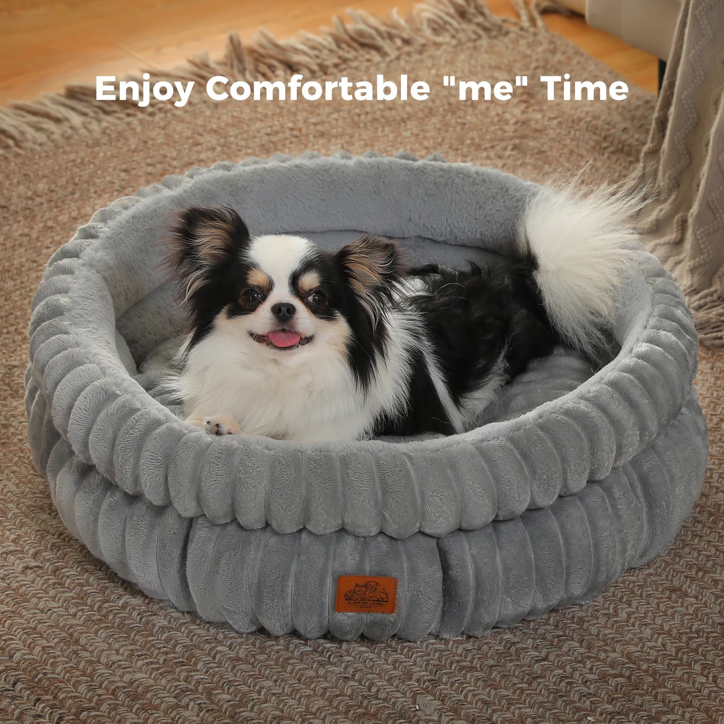 PAWZ Road Round Washable Dog Bed Anti-Slip