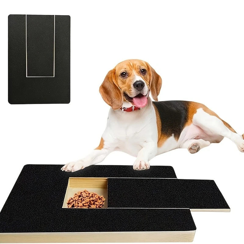 A Deck for Grinding Pet Paws; a Scratching Board for Dog for Nails That Includes a Snack Compartment And a Drawer - a Large Boar