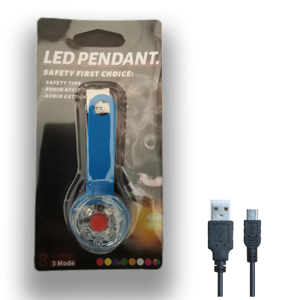 NONECN LED Pet Collar Pendant Night Safety Light For Dogs