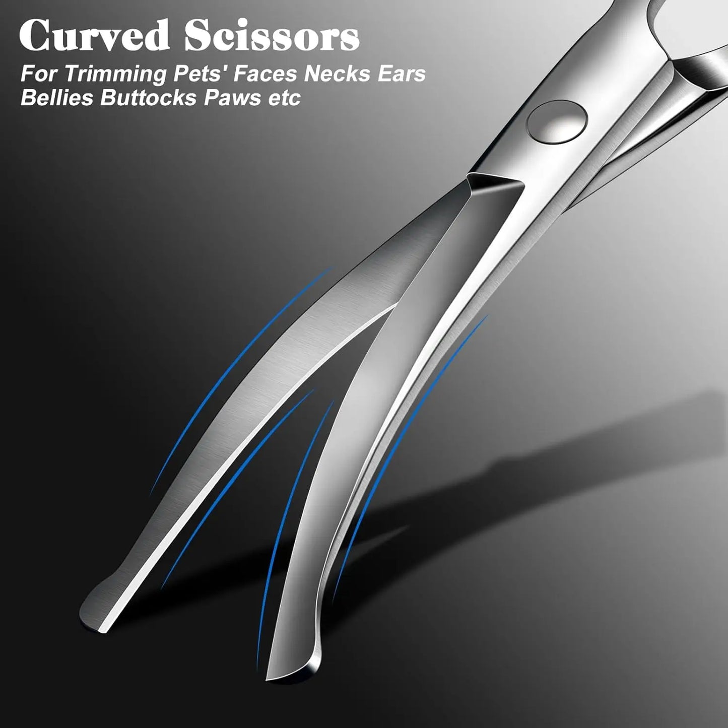 4In1 Dog Cat Premium Pet Grooming Scissors Set With Comb