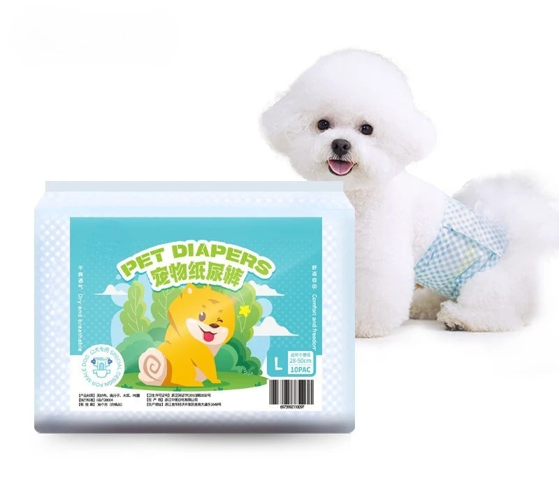 Disposable Belly Bands For Male Dogs With Wetness Indicator And Super Absorbent