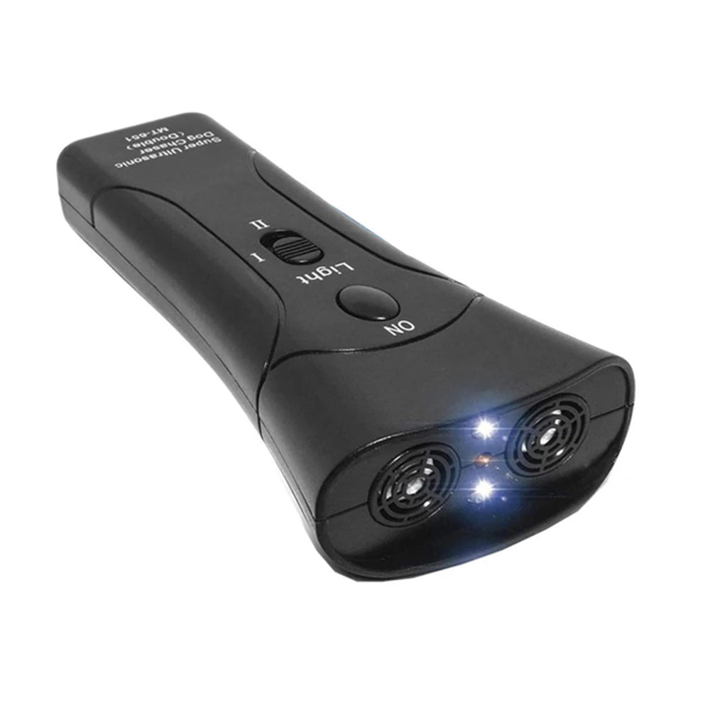 Ultrasonic Dog Repeller With LED Flashlight And Training Tool
